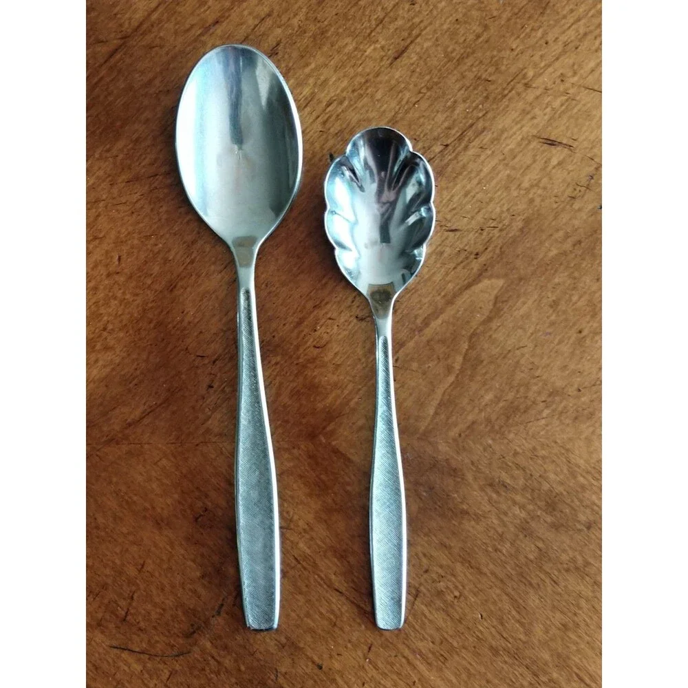 IS Rogers Cutlery International Silver Creation Stainles Sugar Spoon Oval Dinner